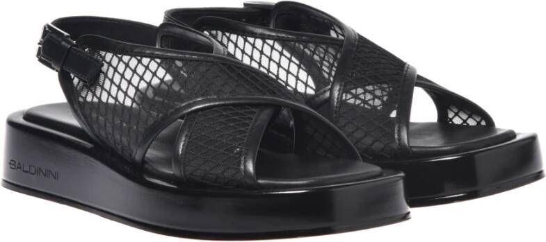 Baldinini Sandal in black nesh Black Dames