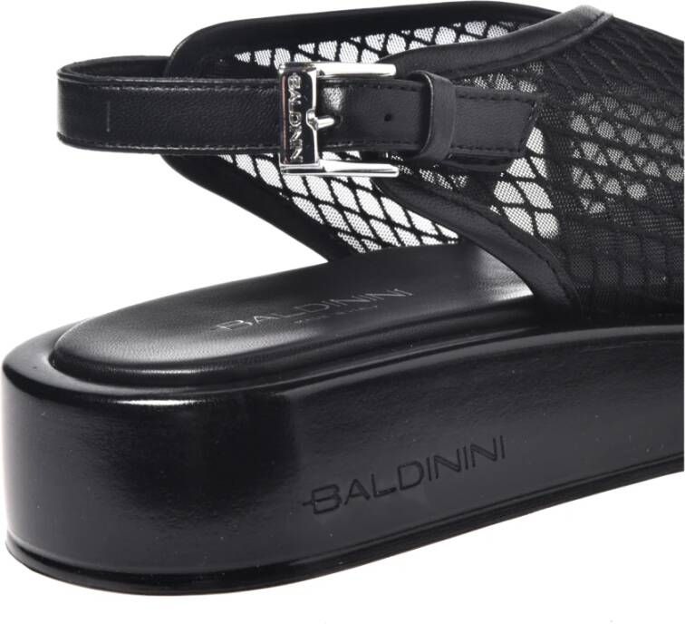 Baldinini Sandal in black nesh Black Dames