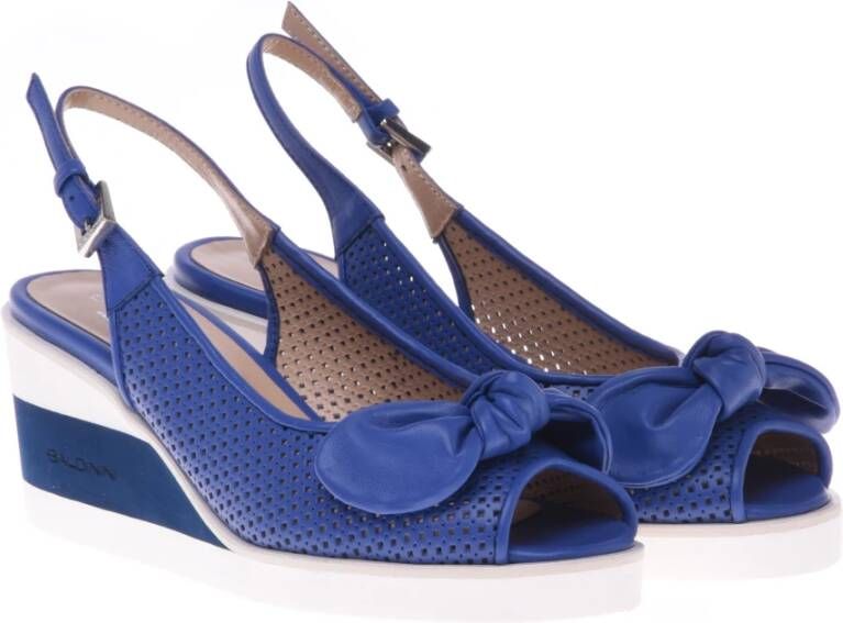 Baldinini Sandal in blue calfskin Blue Dames