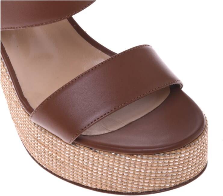 Baldinini Sandal in brown calfskin Brown Dames