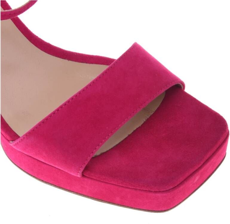 Baldinini Sandal in fuchsia suede Red Dames