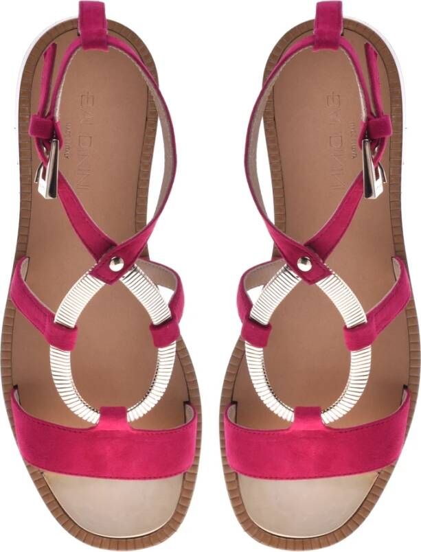 Baldinini Sandal in fuchsia suede Red Dames