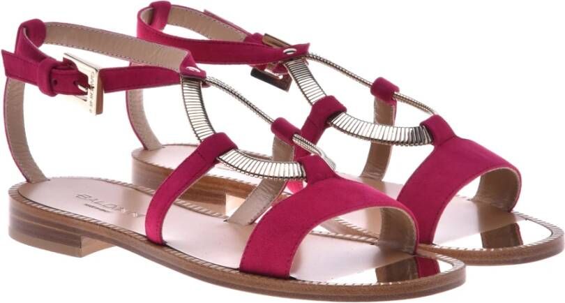 Baldinini Sandal in fuchsia suede Red Dames