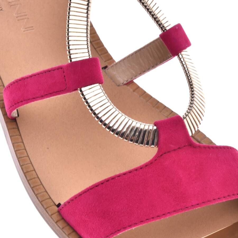 Baldinini Sandal in fuchsia suede Red Dames