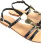 Baldinini Leren sandalen met ronde neus en decoratieve applicatie Zwart Dames - Thumbnail 5