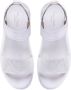 Baldinini Sandals in milk white leather with rhinestones Wit Dames - Thumbnail 2