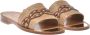 Baldinini Slipper in tan raffia Brown Dames - Thumbnail 3