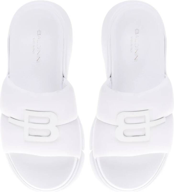 Baldinini Slipper in white calfskin White Dames