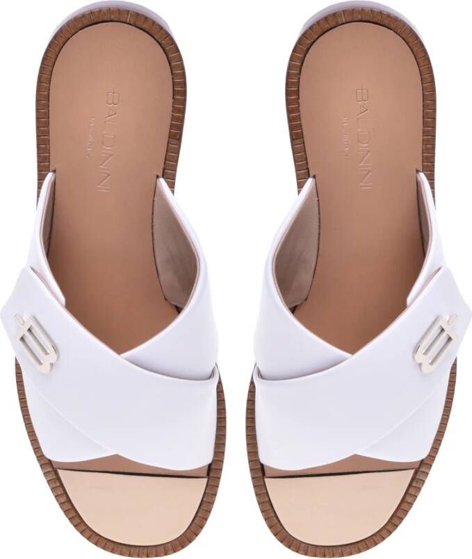 Baldinini Slipper in white nappa leather White Dames