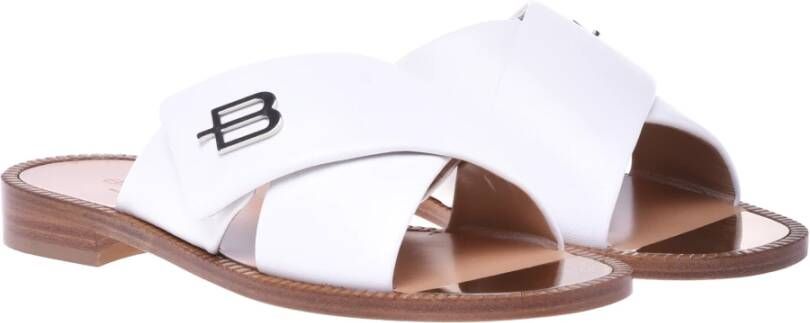 Baldinini Slipper in white nappa leather White Dames