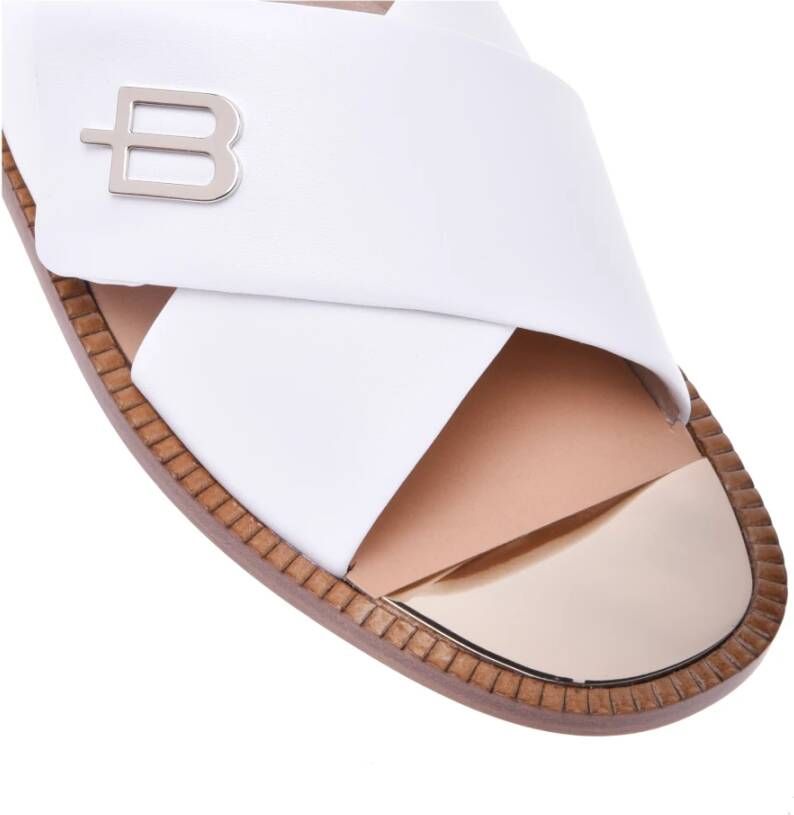 Baldinini Slipper in white nappa leather White Dames