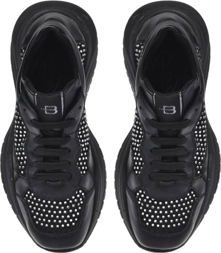 Baldinini Sneaker in black mesh Black Dames