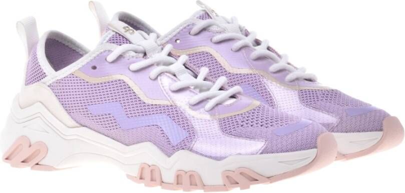 Baldinini Sneaker in lilac eco-leather Purple Dames