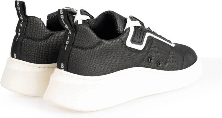 Baldinini Sneakers met Ronde Neus Zwart Heren