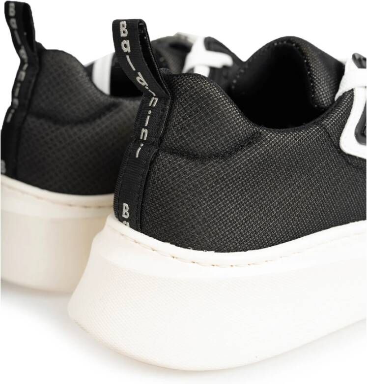 Baldinini Sneakers met Ronde Neus Zwart Heren