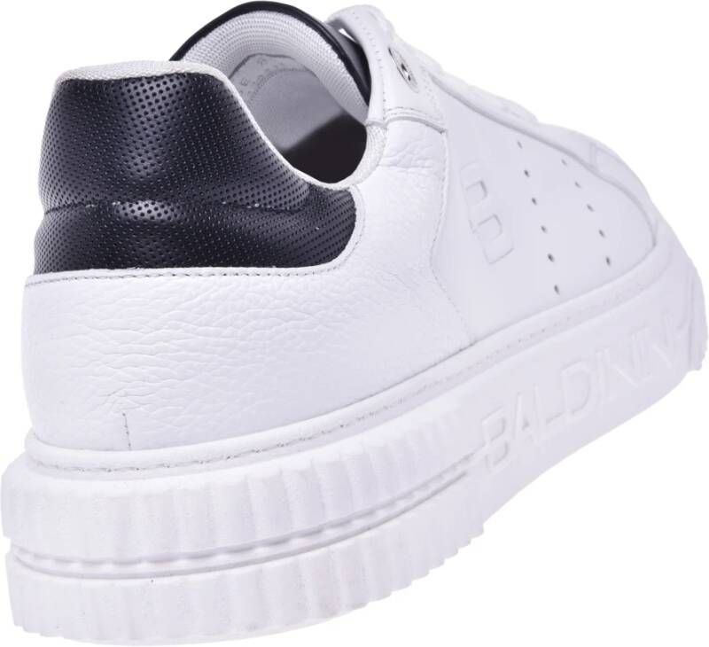 Baldinini Tennis shoes in white leather Wit Heren