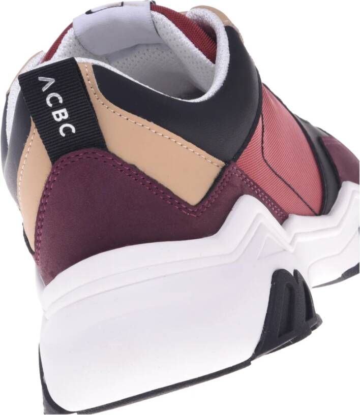 Baldinini Trainers in beige and burgundy eco-leather Multicolor Heren