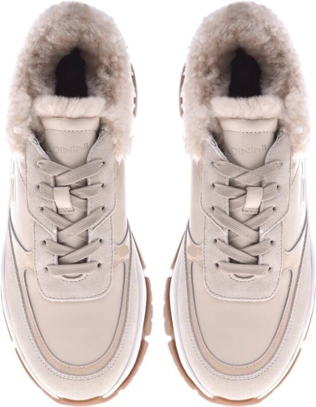 Baldinini Trainers in beige leather and suede Beige Dames