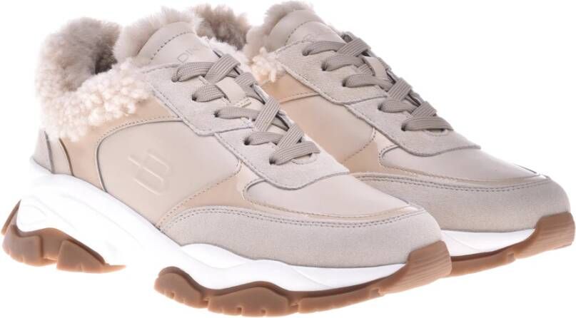 Baldinini Trainers in beige leather and suede Beige Dames