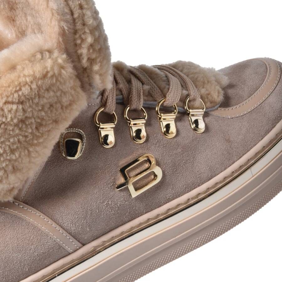 Baldinini Trainers in beige suede and sheepskin Beige Dames