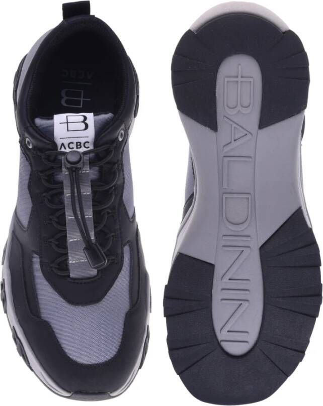 Baldinini Trainers in black and grey eco-leather Black Heren