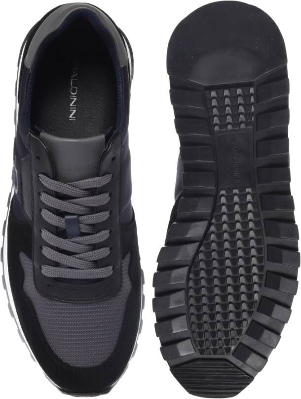 Baldinini Trainers in black and grey suede and fabric Multicolor Heren