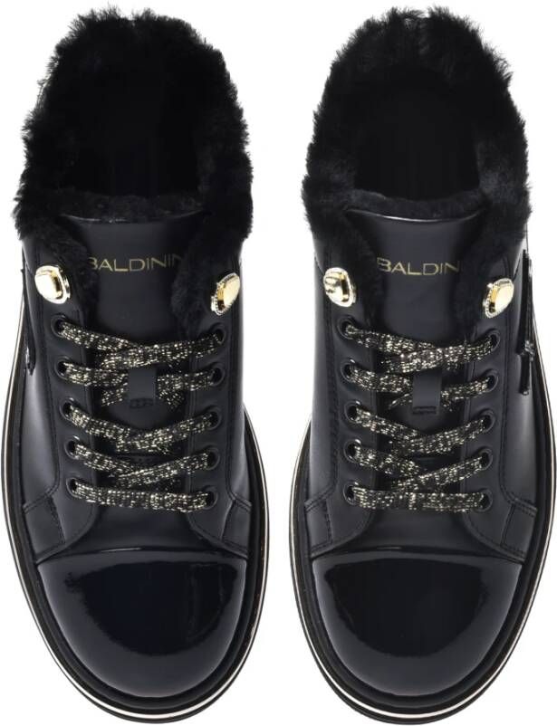 Baldinini Trainers in black leather and patent leather Black Dames