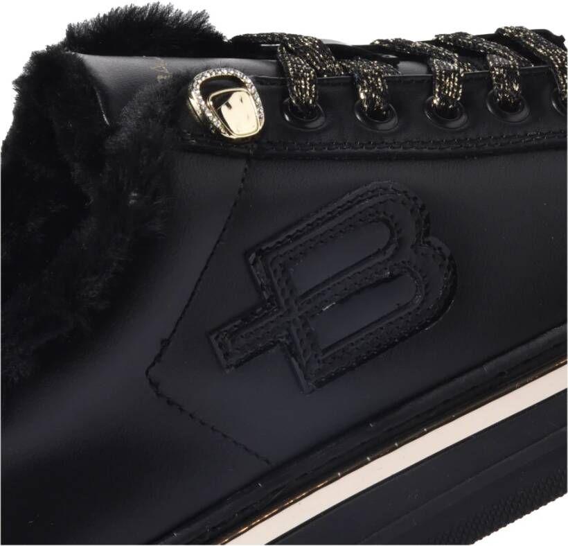 Baldinini Trainers in black leather and patent leather Black Dames