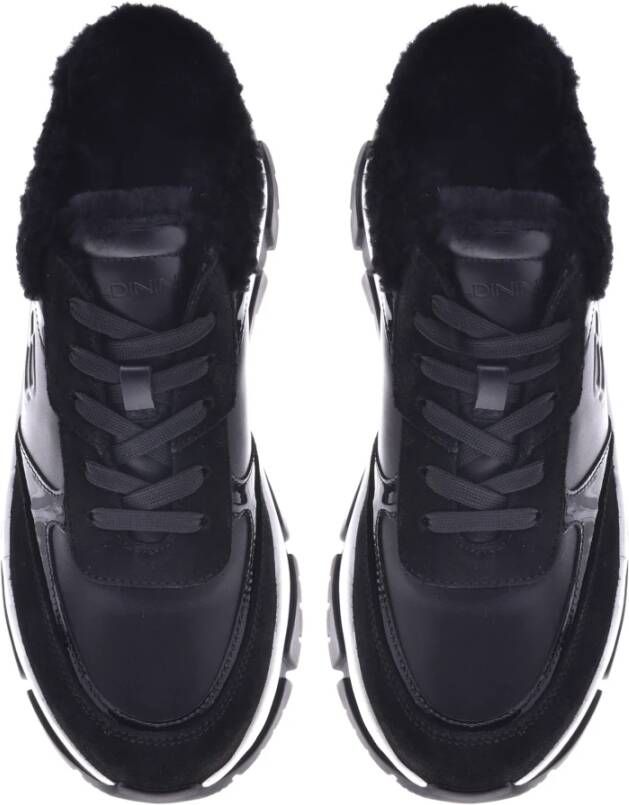 Baldinini Trainers in black leather and suede Black Dames