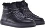 Baldinini Trainers in black leather and tumbled leather Black Heren - Thumbnail 3