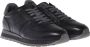 Baldinini Trainers in black leather and tumbled leather Black Heren - Thumbnail 3