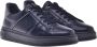 Baldinini Trainers in black leather and tumbled leather Blue Heren - Thumbnail 3