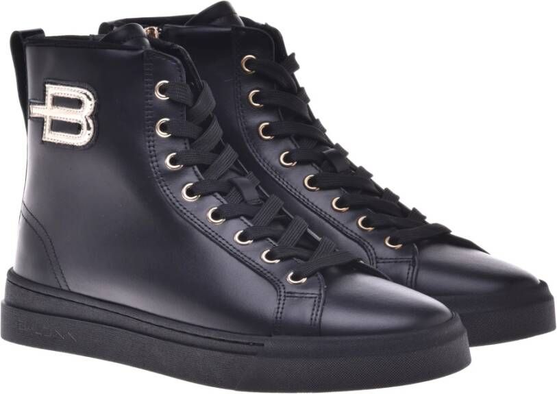 Baldinini Trainers in black leather Black Dames