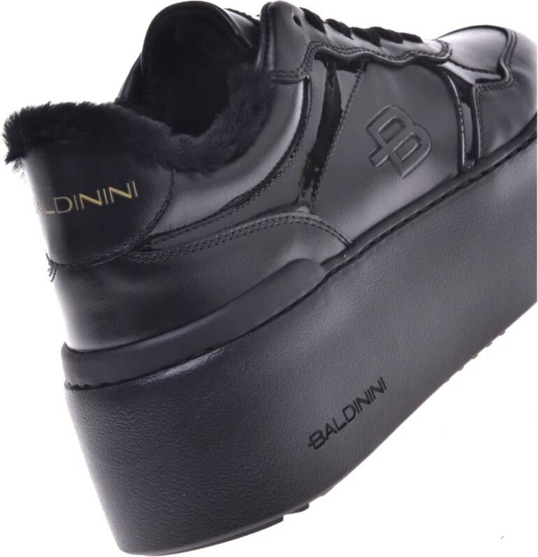 Baldinini Trainers in black leather Black Dames