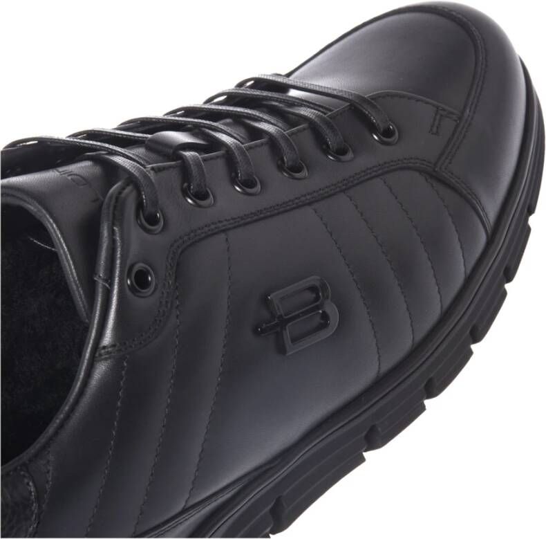 Baldinini Trainers in black leather Black Heren