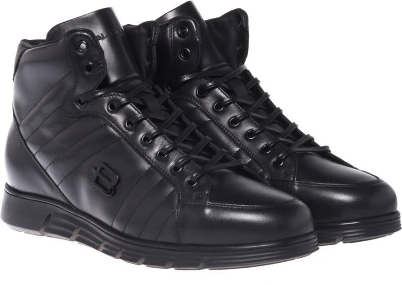 Baldinini Trainers in black leather Black Heren