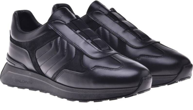 Baldinini Trainers in black leather Black Heren