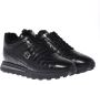 Baldinini Trainers in black leather with crocodile print Black Heren - Thumbnail 3