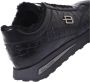 Baldinini Trainers in black leather with crocodile print Black Heren - Thumbnail 4