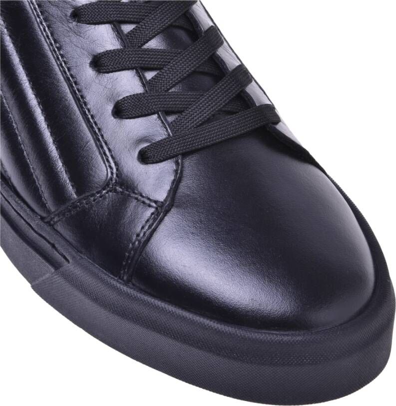 Baldinini Trainers in black quilted leather and leather Black Heren