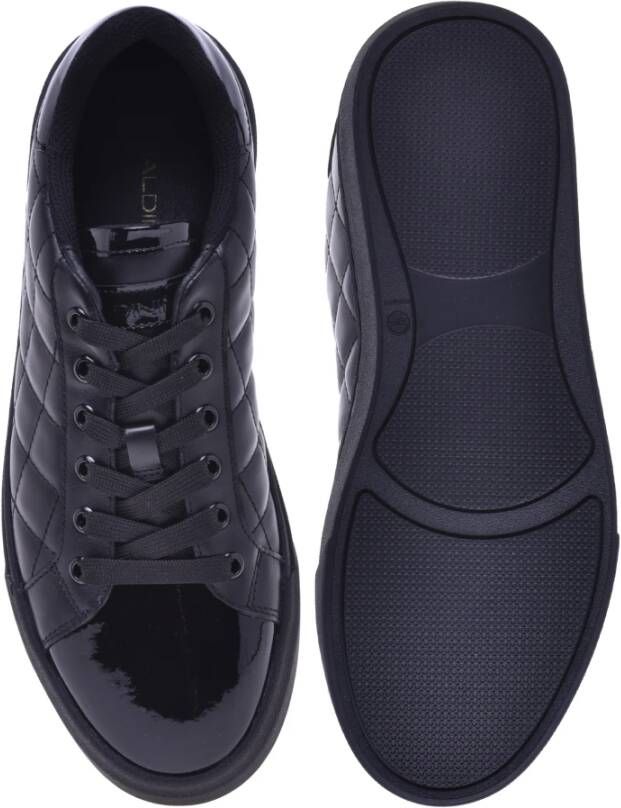 Baldinini Trainers in black quilted leather and patent leather Black Dames