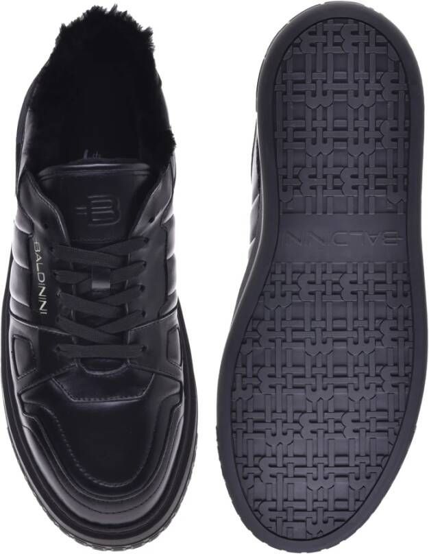 Baldinini Trainers in black quilted leather Black Heren