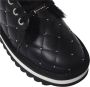 Baldinini Trainers in black quilted leather with studs Black Dames - Thumbnail 4