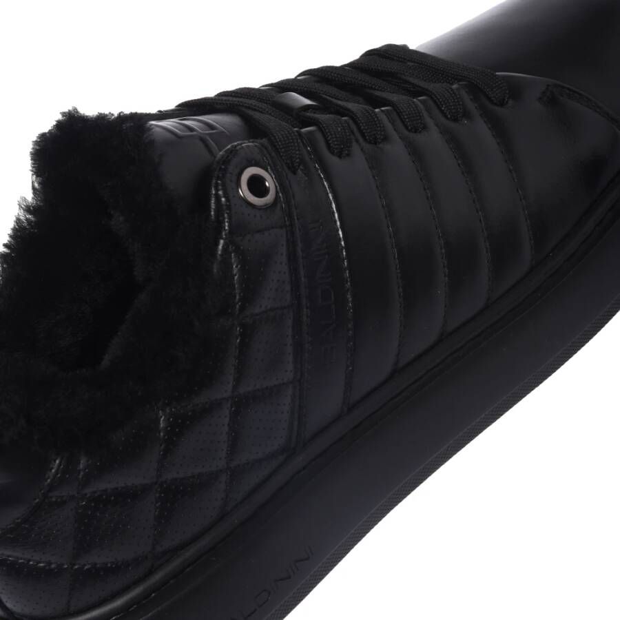 Baldinini Trainers in black speckled leather and quilted leather Black Heren