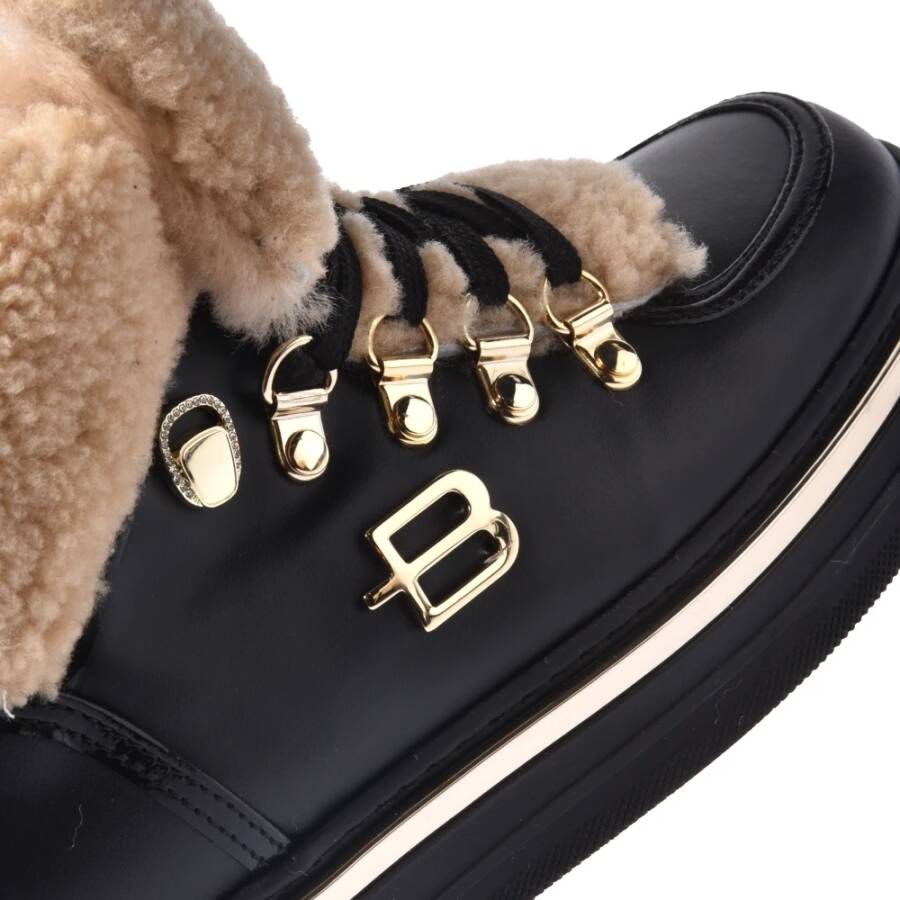 Baldinini Trainers in black suede and sheepskin Multicolor Dames