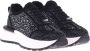 Baldinini Trainers in black suede leather with rhinestones Black Dames - Thumbnail 3