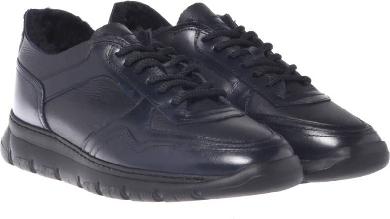 Baldinini Trainers in dark blue leather Blue Heren