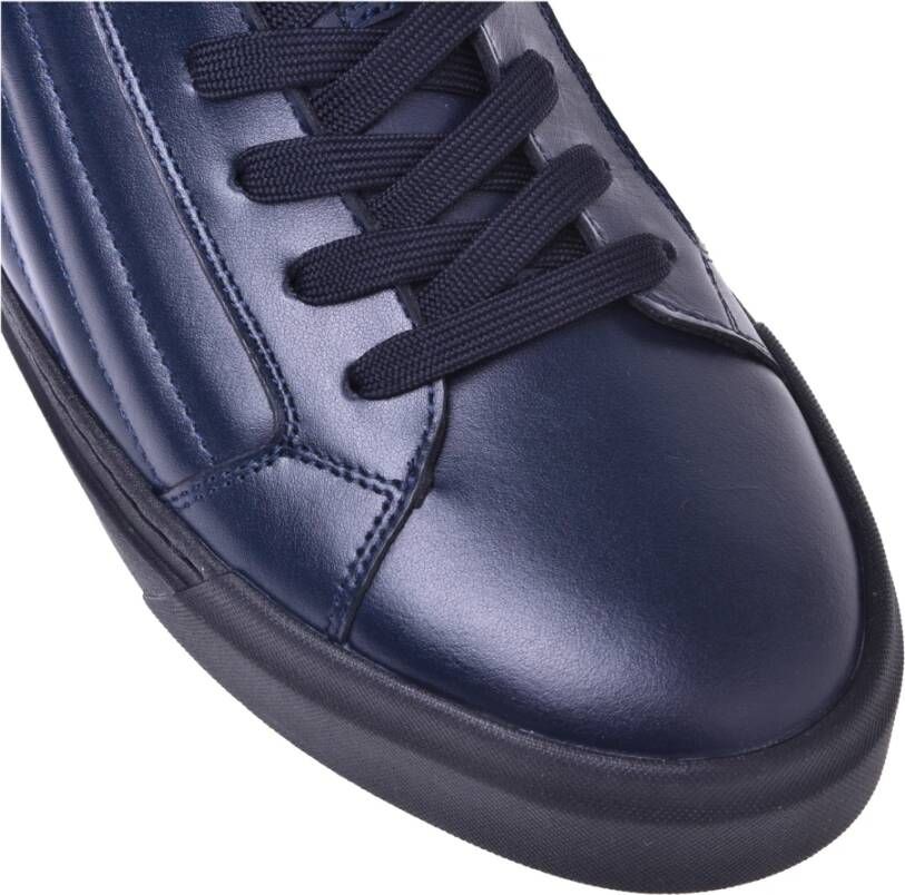 Baldinini Trainers in dark blue quilted leather and leather Blue Heren