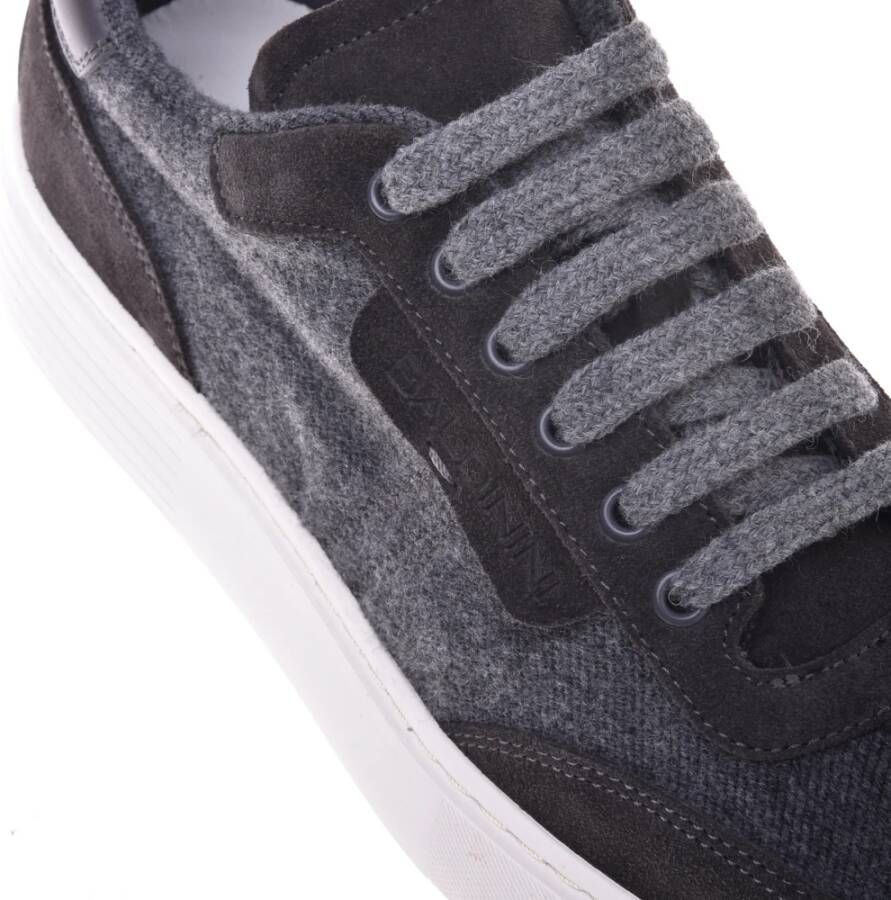 Baldinini Trainers in dark grey suede and fabric Gray Heren