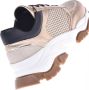 Baldinini Trainers in leather and gold stretch eco-nappa Yellow Dames - Thumbnail 4